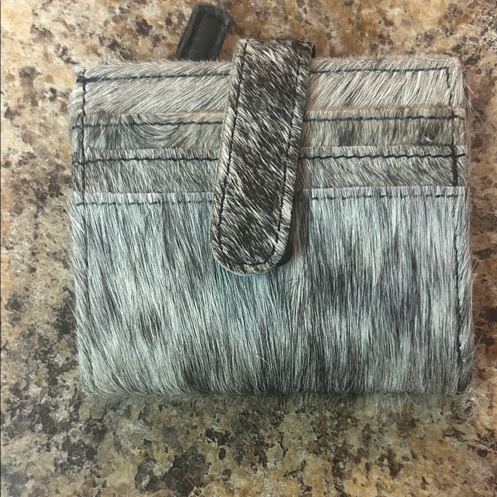Faux Fur Wallet with Card Slots